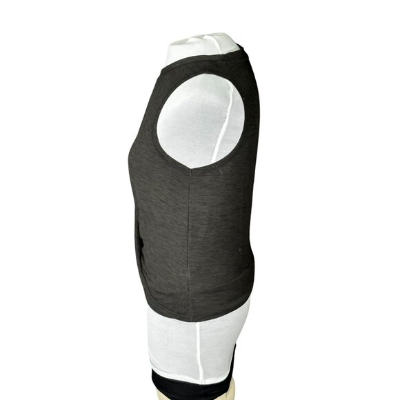 Old Navy Active Womens Breathe On Tank Top S Heathered Black Stretchy - Picture 2 of 5